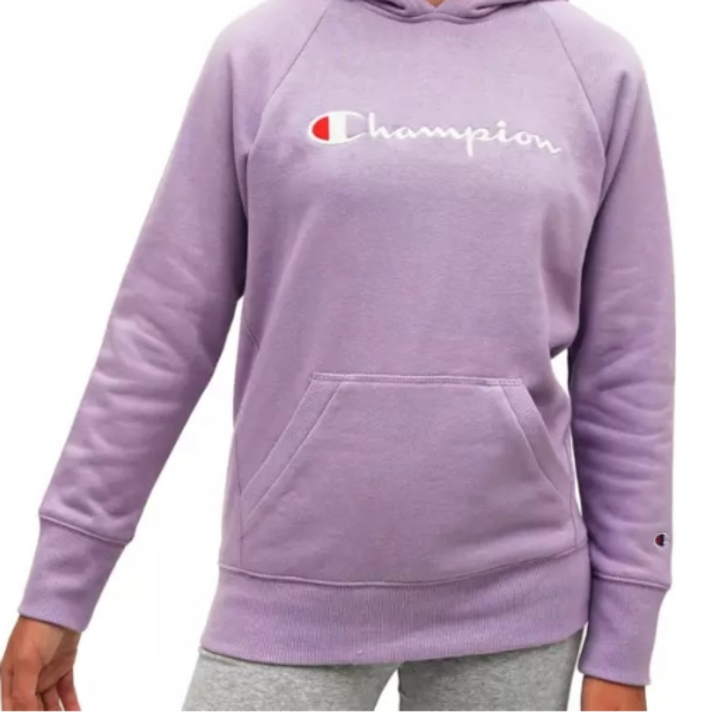 Lavender(light purple) Champion hoodie.
